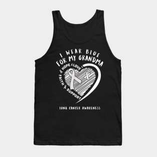 I Wear White For My Grandma Lung Cancer Tank Top